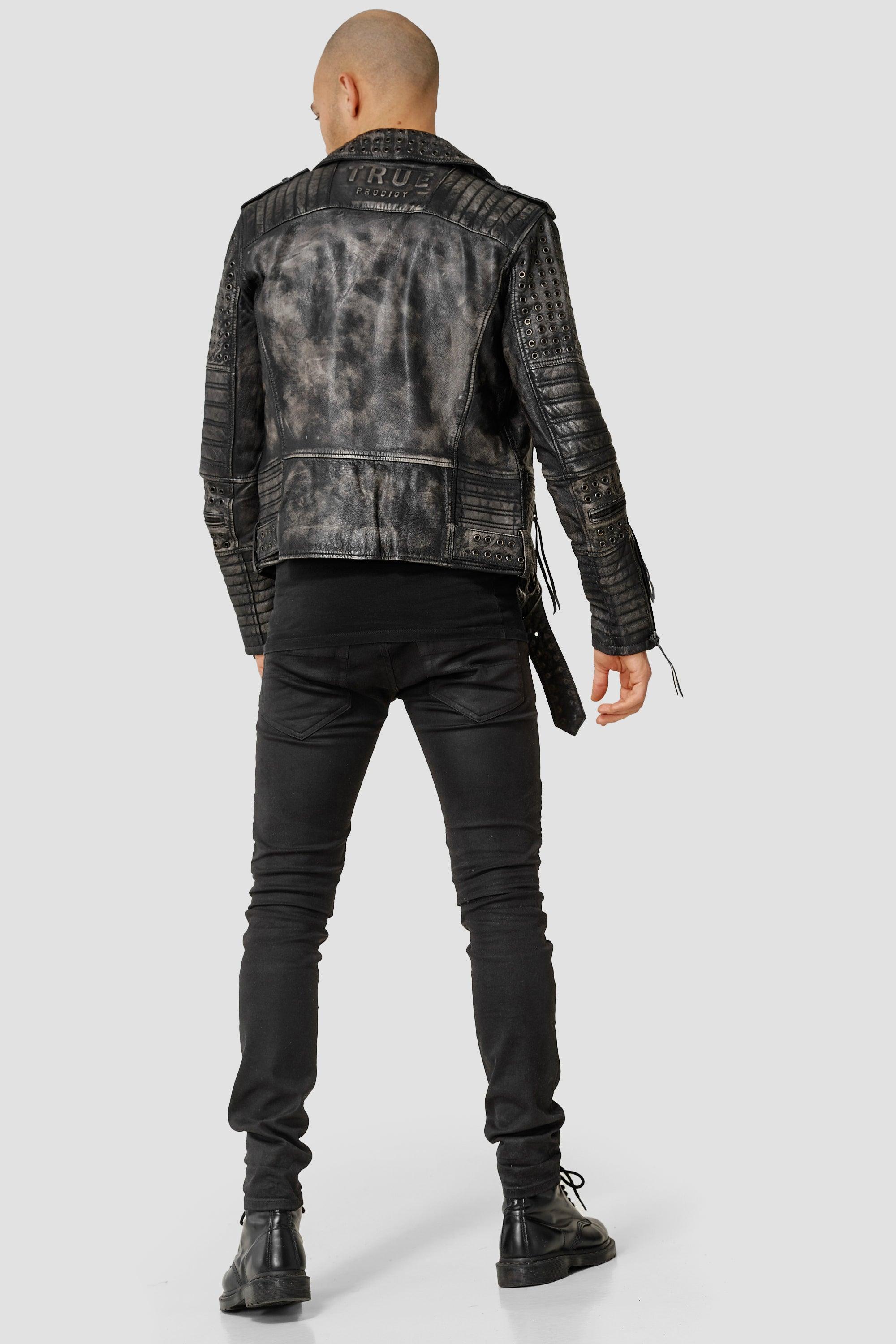 Geralt - TRUEPRODIGY - Herrenmode, Kollektion 2023, Leder, Lederjacke - 3702102-2999-S