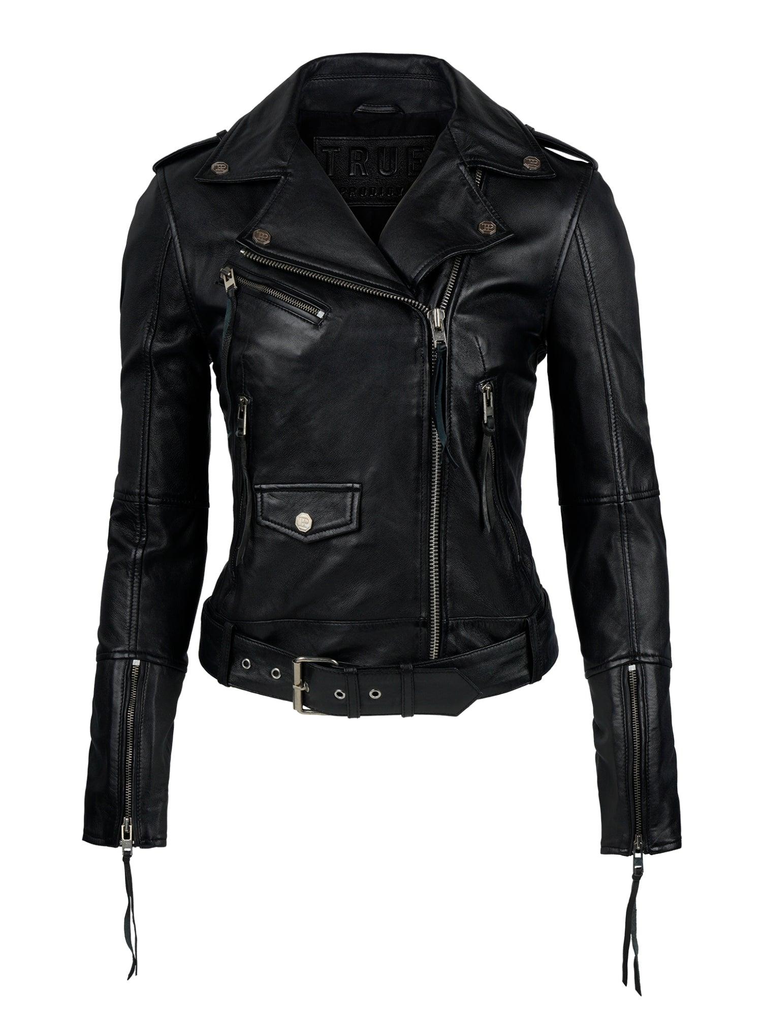 Milena - TRUEPRODIGY - Damenmode, Kollektion 2023, Leder, Lederjacke - 3712504-2999-XS