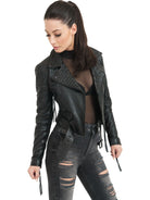 Raven - TRUEPRODIGY - Damenmode, Kollektion 2023, Lederjacke - 3792503-2999-XS